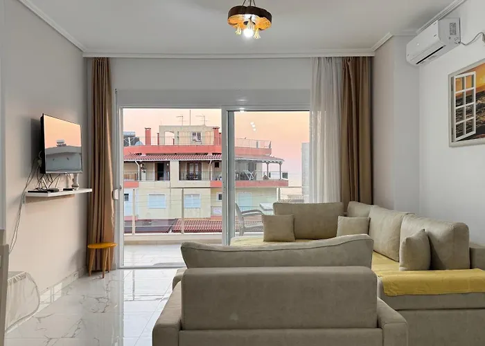 Appartamento Orges - Top-lage In Mit Balkon Und Meerblick Sarandë